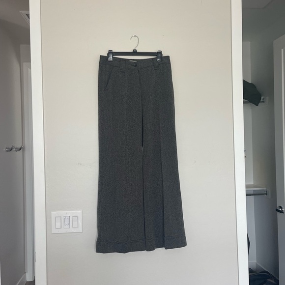 CAbi Pants - Gray Wide-Leg Trousers